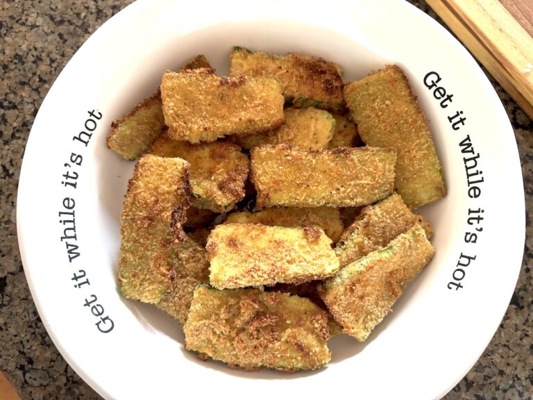 5-Ingredient Air Fryer Breaded Zucchini Sticks