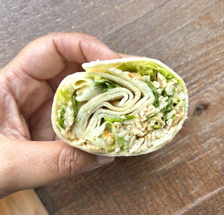 3-Ingredient Chicken Caesar Salad Wraps