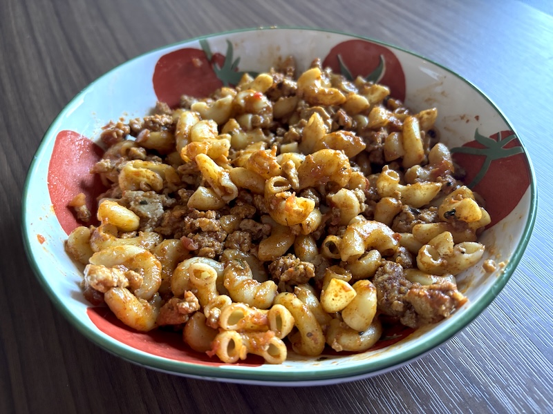 5-Ingredient Cheesy Turkey Taco Pasta