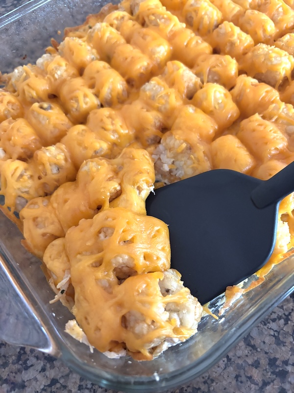 5-Ingredient Crack Chicken Tater Tot Casserole