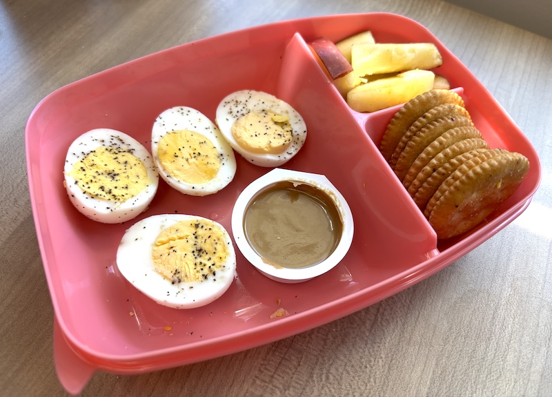 4-Ingredient Hard Boiled Egg Bento Box Lunch
