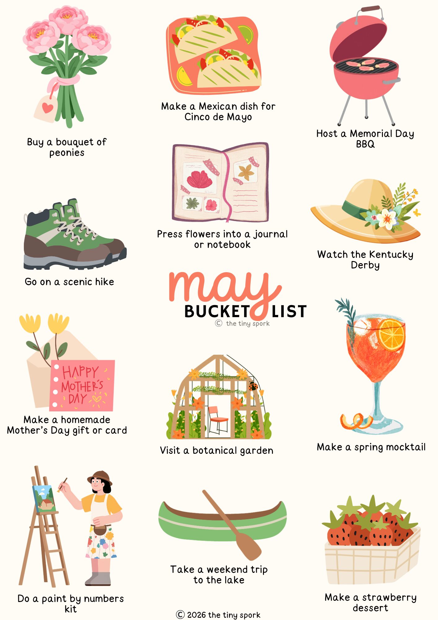 25 Simple & Cozy May Bucket List Ideas (+FREE Printable!)