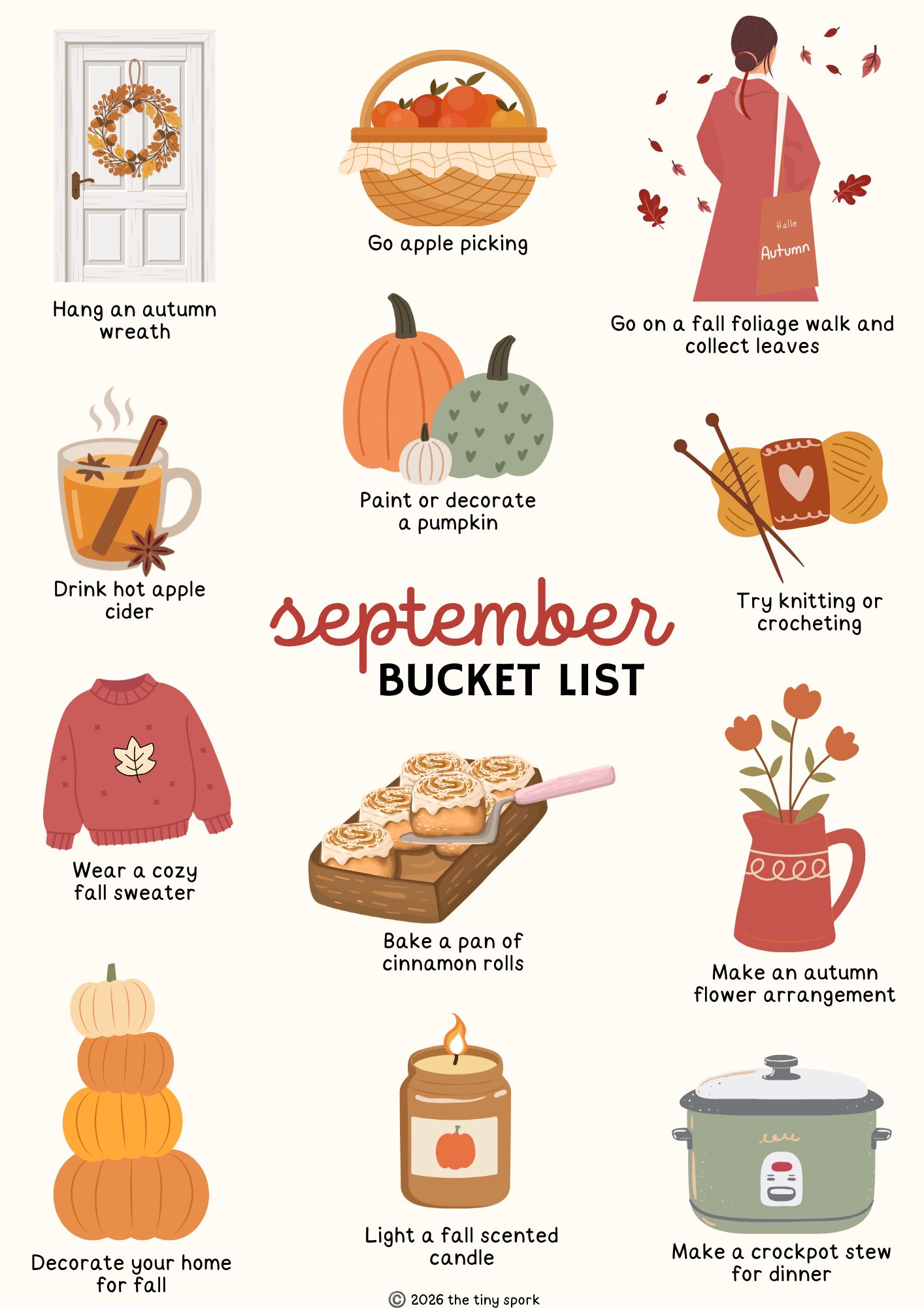 25 Simple & Cozy September Bucket List Ideas