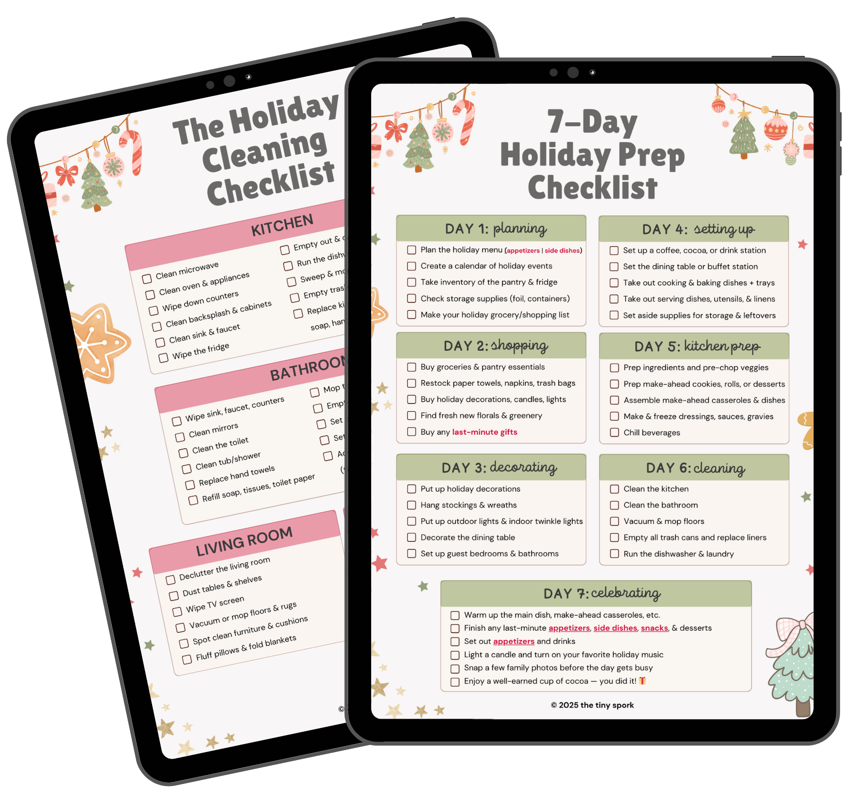Free Holiday Prep & Cleaning Checklists (+Printable PDF)